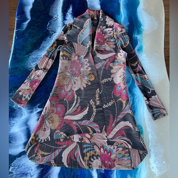 SALE! BUYorBUNDLE NEW Pings Imports Pleats Collection swing jacket, button front - Picture 9 of 12